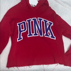 VS PINK cropped hoodie
